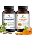 Immune Max Blend | ImmunoShield & Curcumin Capsules | Boosts Immunity, Reduces Inflammation & Supports Joints | 60+60 Vegan Capsules