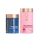 Nutriburst Beauty & Strength Combo: True Radiance Collagen Builder Gummies + Shilajit Gummies for Glowing Skin, Enhanced Collagen Production, and Vitality | Supports Beauty, Energy, and Wellness | No Added Sugar (1 Month Pack)