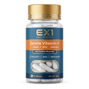 EX1 Natural Vitamin C Tablets with Amla & Acerola | Gentle Sustained Release | 100% RDA Vitamin C Supplement and Zinc Supplements for Men & Women | for Immunity, Skin & Antioxidant | 60 Veg Tablets