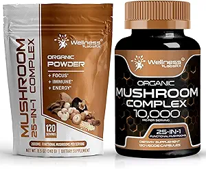 WELNESS LABSRX paddopoeder 2000mg - Paddestoel Supplement Capsules
