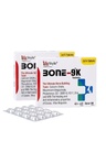 Bone-9K Tablets | Calcium Citrate, Vitamin D3, Vitamin K2-7, Magnesium Bisglycinate, Phosphorus & Zinc Nutritional Supplement | 15 Tablets per Strip | Vegetarian Formula (Pack of 1)