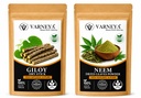 Ayurvedic Daily Wellness Herbs | Organic Giloy Stem & Neem Leaves
