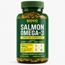 BIOVIO Salmon Omega 3 Fish Oil Capsules 1000mg For Men & Women