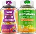 NEVISS Bundle - Man & Men's 50+ Multivitamine 1 Pack en Prebiotic Fiber 2 Pack