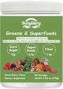 Greens Superfoods poeder voor de spijsvertering gezondheid, suikervrij Super Greens poeder, spirulina, Chlorella voor opgeblazen & Gut Support, dagelijkse ondersteuning voor vrouwen, 30 porties, gemengd Berry