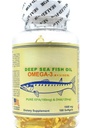 B-LADY Deep Sea Fish Oil Omega-3 Softgels (100 Count) | High Potency EPA 180mg & DHA 120mg per Softgel | Supports Heart Health, Brain, Joint & Vision (1000 mg Per Capsule)