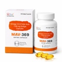 MAV-369 Omega 3-6-9 Fatty Acid 1100mg Softgel Capsules for Men & Women | Omega 3 Supplement | Essential Fatty Acids | 30 Softgel Capsules