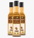 CURA Flaxseed Oil 300ml (Alsi Oil) I Omega 3 I Wood pressed I For Cooking, Skin & Hair Growth I No Preservative I 100ml x Pack of 3