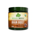 Biologische Muscle Brain Boost Nootropics Blend - Vegan & Organic Superfood Health Supplements for Focus, Memory & Productivity with Ashwagandha, Ginkgo & Ginseng - Chocolate Flavor, 20 Servers