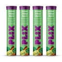 The Plant Fix Plix Green Coffee Bean 15 Effervescent Tablets For Metabolism & Energy Levels With Green Coffee Bean, Garcinia Cambogia, Cinnamon Extract and Wheatgrass, Pack of 4 (Lemon Twist)