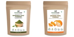 Moringa With Orange peel Powder Herbal Supplement Blend | Ayurvedic Herbal Mix for Daily Wellness Support | Natural Plant Based for Men & Women Pack of 2