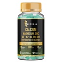 Calcium and Vitamin D3 Tablets | 15 Actives: Calcium Magnesium Zinc with K2 MK-7 & Probiotics | Gentle on Stomach · High Absorption | Bone Health Supplement | 90 Veg Tablets (45 Days)