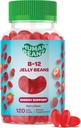 Gemethyleerde vitamine B12, Jelly Bean Gummies voor volwassenen, hersenen gezondheid en energie Booster, gezond haar, huid, en nagels, voedingsvegetarische supplementen, 120 Jelly Beans