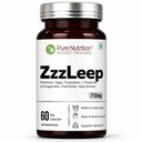 Pure Nutrition Deep Sleep Support (712mg), 60 Veg Capsules | Melatonin 10mg, Ashwagandha, L-Theanine, Chamomile, Tryptophan & Hops Extract | Supports Relaxation, Restful Sleep & Stress Relief