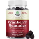 Natuurlijke Cranberry Gummies voor vrouwen en mannen - Extra sterkte Delicious Antioxidant Cranberry Kauwen voor Urine Tract Gezondheid Nierondersteuning Blader & Immune Health - Vegan Gluten & Gelatinevrij