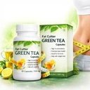 Fat Cutter Green Tea Wellness Capsules | Herbal Supplement with Green Tea Extract | Antioxidant Support for Daily Wellness, Metabolism & Active Lifestyle | Easy-to-Consume Capsules