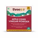 three60+ Wellness Apple Cider Vinegar Powder Sachets | Apple Cider Vinegar 750 mg with Garcinia Cambogia, Cinnamon, Turmeric, Honey & Piperine | 15 Sachets | Supports Digestion, Metabolism & Daily Wellness