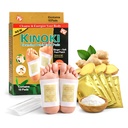Kinoki Detox Foot Pads – Ginger & Salt Adhesive Patches for Foot Care, Body Cleansing, Pain Relief, Stress Relief & Relaxation (Organic Natural Ingredients) (Pack of 1 (10 Pads)