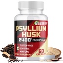 BEBEFEN Psyllium Husk Capsules 2400mg met zwarte peper - 2 maanden aanbod - Dagelijkse oplosbare vezel voor Gut Health - Non-GMO en Glutenvrije formule