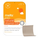 Wellbeing Nutrition Melts Natural Vitamin D3 600IU + K2 as MK7 with Resveratrol, Vitamin A | For Calcium Absorption Immunity, Heart, Bone, Cellular Protection, 30 Oral Strips