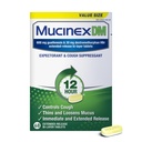 Mucinex DM 12Hr Congestie en hoest Geneeskunde voor volwassenen, koude en hoest Geneeskunde voor Excess Mucus Relief, 600 mg Guaifenesin & 30 mg Dextromethorfan HBr, 68 Bi-Layer tabletten