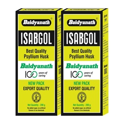 Baidyanath Asli Ayurved Isabgol - Psyllium Husk Powder 200gm (Pack of 2) Boosts Digestion | Constipation Relief Naturally | Rich Source Of Dietary Fiber Supplement - Premium Quality