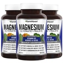 FarmHaven Magnesium Glycinate & Malate Complex w/Vitamin D3, 100% gecheleerd voor Max Absorptie, Vegan 
