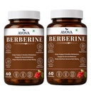 Berberine Capsules Supports Blood Sugar, Heart Health, Cholesterol Management, PCOS/PCOD | Berberine Supplement For Blood Sugar Control, Weight Management - 95% Pure Extract (Pack of 2)