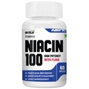 NutriJa Niacin 100 Vitamin B-3 (Nicotinic Acid) | for Vascularity & Increase Cellular Energy- 60 Capsules