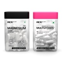 Ace Blend Max Magnesium Glycinate + Multivitamin For Women | 1600mg Triple Complex, 440mg Elemental Magnesium | With Iron & Methylated Multivitamin | Promotes Deep Sleep & Hormonal Balance (60 Tabs)