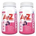 A to Z Woman Multivitamin | Women’s Multivitamin with Essential Vitamins, Minerals & Antioxidants | Complete Daily Nutrition for Hair, Skin, Energy, Hormonal & Wellness Support | With Hyaluronic Acid, Glutathione, Biotin, Iron, Ashwagandha & Evening Primrose Oil | 30 Capsules (Pack of 2)