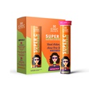 Chicnutrix Super C - Natural Vitamin C & Zinc for Clear & Acne Free Skin | 1000mg Amla Extracts|For Women & All skin types| Orange Flavour | 60 Effervescent Tablets