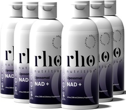 Rho Nutrition Liposomal NAD+  Helpt bij het ondersteunen van normale Cellular Health, gezonde veroudering, energiemetabolisme en vitaliteit 6 Pack