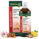 Vansaar 45+ Cholesterol Balance Juice, 1L | Cholesterol Care & Heart Health Supplement with Arjuna, Garlic & 6 Potent Herbs | Ayurvedic Supplement for 45+ Adults