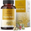 HERBAMAMA Mastic Gum Capsules 1400mg - Gut & Digestief Ondersteuning met Mastic Gum Supplement - Vegan, Non-GMO Resin Digestie Capsules