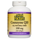 Natuurlijke factoren Co-enzym Q10 - Antioxidant Ondersteuningssupplement Ondersteunt Cellular Energy Production - Betere absorptie hulpmiddelen Gezonde hartfunctie - 100 mg, 240 Softgels (240 porties)