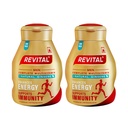 Revital H Multivitamin For Men (60 Capsules) With Natural Ginseng, Zinc, 10 Vitamins & 8 Minerals For Daily Energy, Stamina & Immunity - Pack of 2