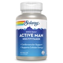SOLARAY Once Daily Active Man Multivitamine - Cellular Energy and Immune Support Supplement w/Vitamine D, Vitamine C, B12, B6, Zink, Luteïne, Digestieve enzymen, Whole Foods, 60 dagen garantie, 90 porties