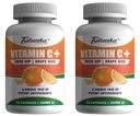 500MG Vitamin C+ GRAPE SEED EXTRACT ROSE HIPS EXTRACT Boost immunity,collagen production and helps in uti | Potent antioxidant | 90 Capsules Pack of - 2