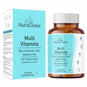 Multivitamin Tablet for Men & Women with Probiotics, Vitamin C, E, B12, Zinc, Biotin, Amino Antioxidants for Bones, Strength, Stamina, Skin & Nails - 30 Tablets