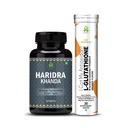 Healthy Nutrition - Just for the Health of it Haridra Khanda Anti Pigmentation 60-Tablet With L-Glutathione 600Mg With Vitamin C For Glowing Skin 20 Effervescent Tablets (Haridra Khanda+L-Glutathione)