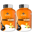 Naturyz Double Strength Natural Vitamin C & Zinc Supplement with Amla, Acerola Cherry, Citrus Bioflavonoids rich in Antioxidants for Immunity Support & Skincare pack of 2 (120 Vegetarian tablets)