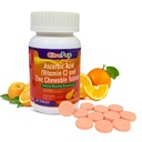 Vitamin C Ascorbic Acid & Zinc Chewable Tablets - Orange Flavour (Pack of 2-120 Tablets) | Daily Immunity, Antioxidant & Collagen Support for Healthy Skin, Hair & Nails