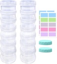 2 Pack 7 Dag pil Organisator Case Stapelbare Wekelijkse Supplementen Vitaminen pillen houder Dispenser Grote transparante helder met Extra Lid