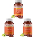 Carbamide Forte Natural Vitamin C Amla Extract 1000mg with Zinc for Immunity Boost & Skincare - 60 Veg Tablets (Pack of 3), 540 Grams