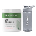 hk vitals Veg Collagen Supplement Powder, Watermelon, 200g + Sipper