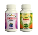 Bilberry Extract (Vaccinium myrtillus) 60 Capsules and Noni (Morinda citrifolia) 60 Capsules- (Pack of 1)