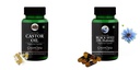 Castor-oil-vegetarian-capsules, Black-seed-oil-capsules Combo | Convenient Nutrition & Wellness Routine | Multi-Product Pack