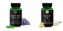 Grape-seed-extract-60-vegetarian-capsules, Garlic-oil-vegetarian-capsules Combo | Convenient Nutrition & Wellness Routine | Multi-Product Pack