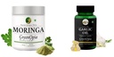 Moringa-oleifera-powder, Garlic-oil-vegetarian-capsules Combo | Convenient Nutrition & Wellness Routine | Multi-Product Pack